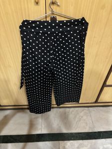 Black &amp; White Patterned Pants