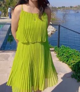 Sassafras Lime Green Dress