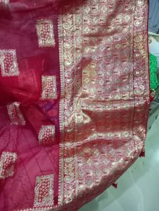 Brand New Red Saree