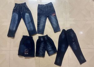 5 Piece Combo-Kids Jeans Pants