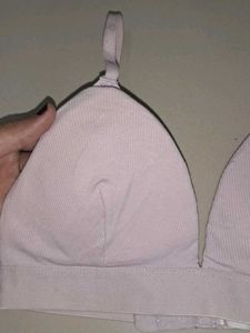 Baby Pink Ribbed Bra /Top