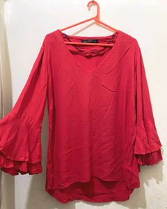 Red Zara Woman Top 34-38