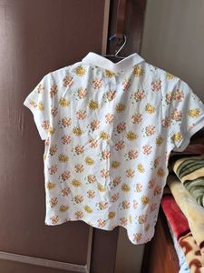 United colors of Benneton Floral Polo Shirt