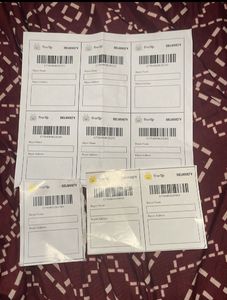 shipping label