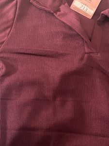 Burgundy/ Purple Polo Tshirt