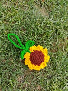 Crochet Sunflower Bag Charms