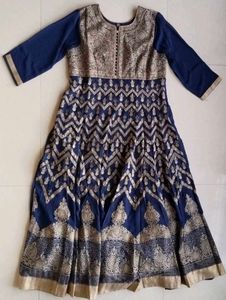 Navy Blue Anarkali Size-XXL