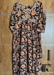 Aliyacut Kurti With Mirror Work