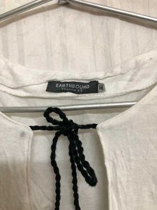 Earthbound White Printed Top