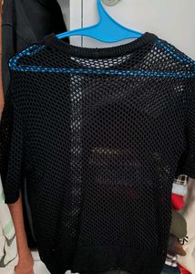 Black Mesh Top