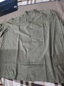 olive green shirt