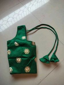 Green Embroidered Blouse