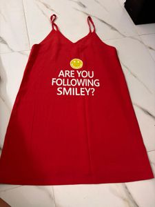 Red Smiley Face Dress