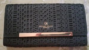 Black Icona Purse Cutwork.