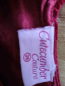 Elegant Maroon Dress