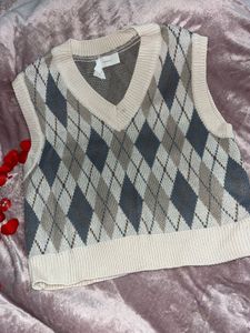 Argyle Knit Vest