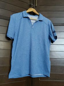 Lukken Men Blue Casual Polo T-shirt