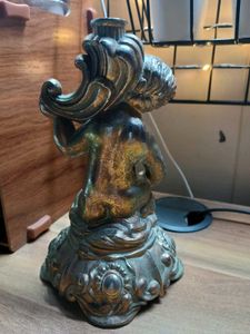 Antique French Bronze Cherub Ornate