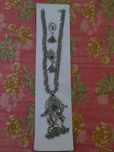 OXIDISED RADHA KRISHNA JEWELLERY SET