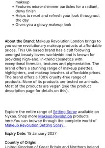 Revolution Fix &amp; Glow Spray