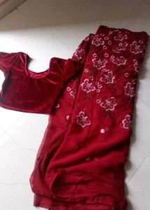 Embroidery Georgette Saree