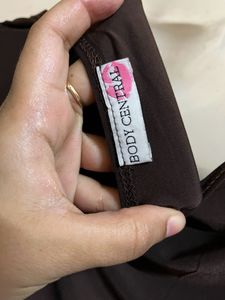 FIXED PRICE ✨ Brown Embellished Mini Dress