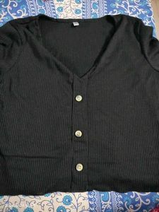 Vmens Women Black Rib Tank Top