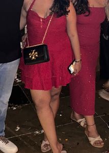 Savanna Red Halter Neck Dress