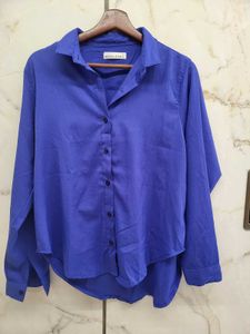 Zara Dupe Blue Button Down Shirt