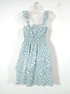 Ivory Blue Printed summer Dresses(Women&#39;s)