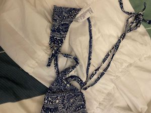 Bikini Top and White Skirt Set