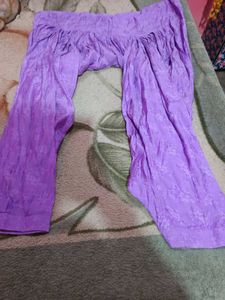 Elegant lavender  stone beads punjabi Suit patiyal