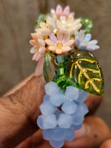 Pastel Floral Earrings | Statement Dangle | Light