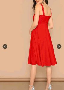 Red Fit &amp; Flare Dress