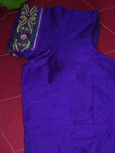 Purple Embroidered Blouse
