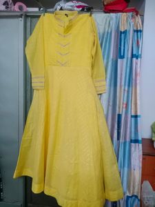 Yellow Anarkali
