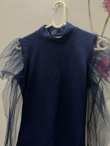 High Neck Ballon Top