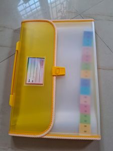 Yellow Plastic Folder