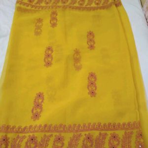 Lakhnavi Chikenkari Saree