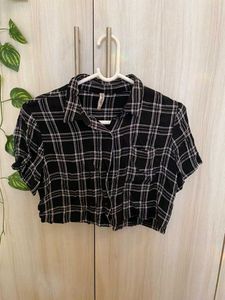 Trendy Plaid Crop Top
