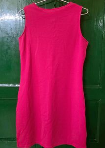 Primo Knot Fuchsia Pink Bodycon Dress