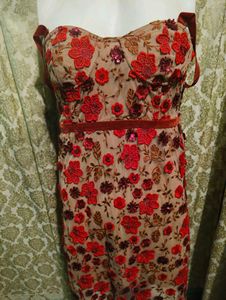 Floral Applique Maxi Dress