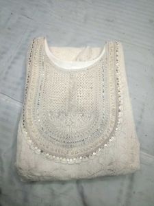 White Chikankari Dress
