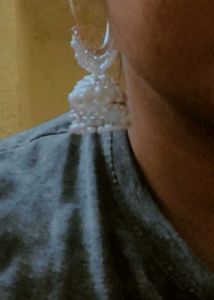 White jhumka