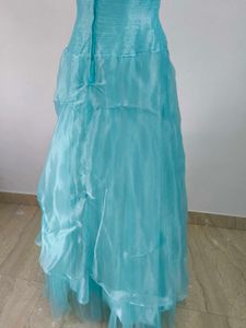 Aqua Embellished Gown