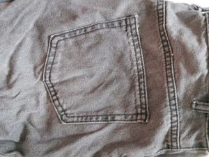Gray Wash Denim Jeans