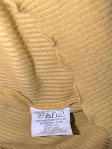 FIG Ribbed Sweatshirt Mustard Color Large Size