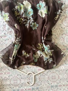 Floral Brown Top