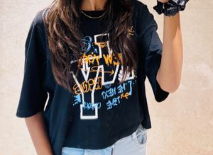 Graphic Print Black T-shirt