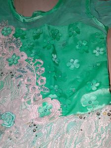 A Powder Blue Coloured Gown